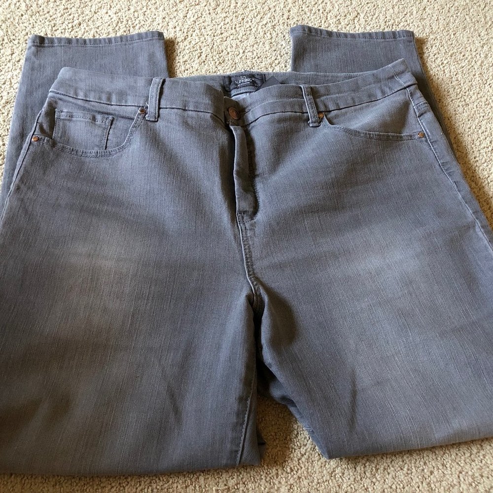 Chico's So Slimming Crop Jeans - Gray